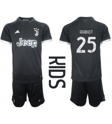 Juventus Adrien Rabiot #25 Tercera Equipación Niños 2023-24 Manga Corta (+ Pantalones cortos)